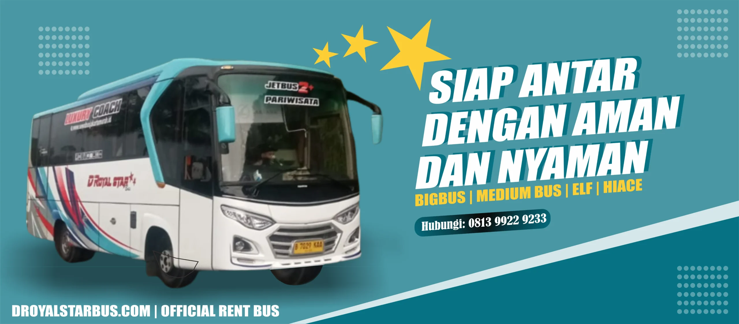 Layanan sewa bus pariwisata